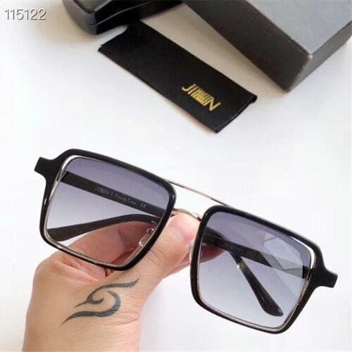 Vintage Big Square Sunglasses Fashion Reversible Style Alloy+Acetate Polarized Lens Original Quality Box Women Man Sunglasses