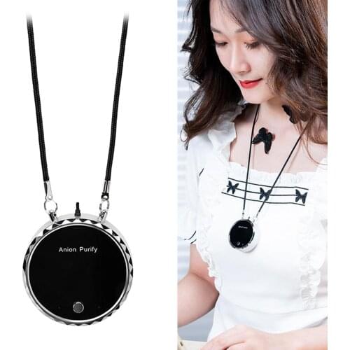 Wearable ,Personal Necklace Air Freshener, Mini Portable Air Freshner Ionizer 20 Million
