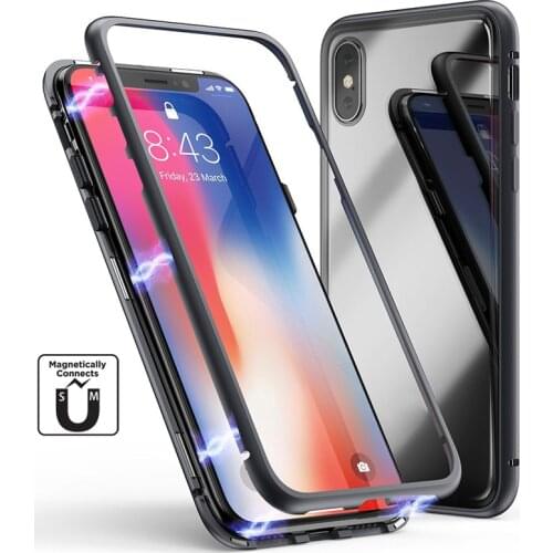 Ultra Magnetic Adsorption Phone Case For Samsung Galaxy S10 5G Lite M10 M20 M30 Metal Adsorption Cases for Samsung S9 A70 A50