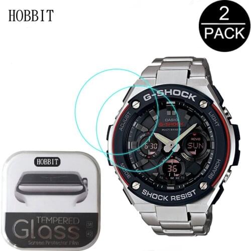 2PACK For Casio GST-W110-1A2 Smartwatch Film 0.3mm 2.5D 9H Clear Tempered Glass Screen Guards Protective Film For casio film