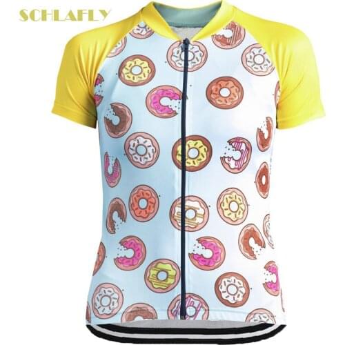 Women lovely cycling jersey short sleeve summer bike wear road fashion woman jersey cycling clothing bicycle clothes schlafly