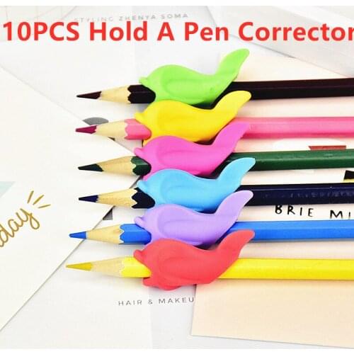 10PCS Fashion Learning Partner Children Students Stationery Pencil Holding Practise Device For Correcting Pen Postures Grip