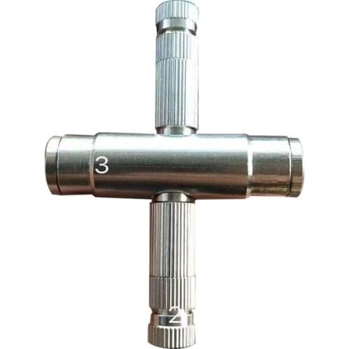 5pcs/bag Two Nozzles Seat Slip Lock Connector Quick Coupling Connect 9.52mm Tube 9.52mm Hose Leak Proof Misting Fittings