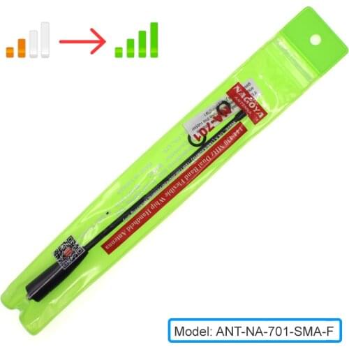 100% Original Nagoya NA-701 VHF/UHF (144/430Mhz) Antenna SMA-Female for BaoFeng UV-5R BF-888S UV-82 TYT Wouxun Walkie Talkie