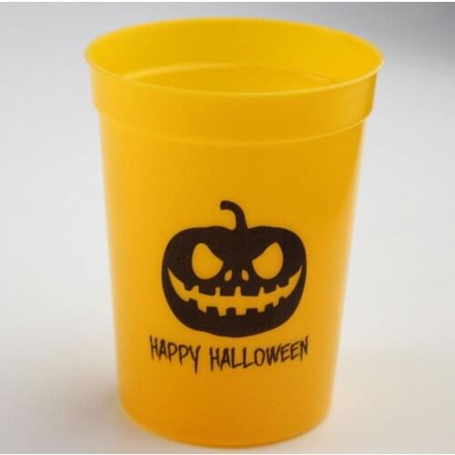 2021 Halloween Pumpkin With Logo Coffee Cup Reusable Cup Plastic Cup Matte Coffee Cup