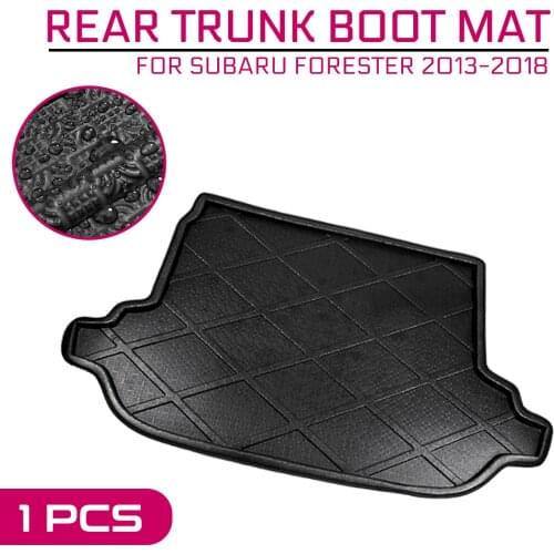 Car Floor Mat Carpet Rear Trunk Anti-mud Cover For Subaru Forester 2013 2014 2015 2016 2017 2018
