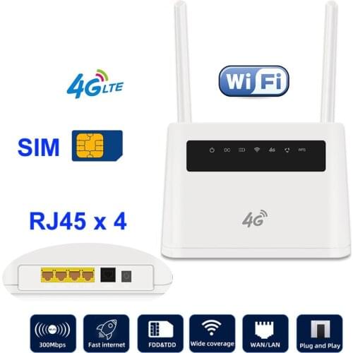 DONG ZHEN HUA R9 LTE CPE 4G Wifi Router Broadband Unlock Modem 4G 3G Mobile Hotspot WAN/LAN RJ45 Port Dual External Antennas