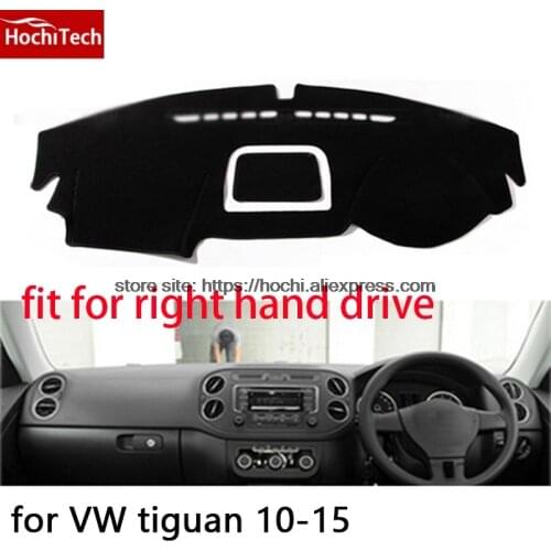 For Volkswagen VW tiguan right hand drive dashboard mat Protective pad black car-styling Interior Refit Sticker Mat products