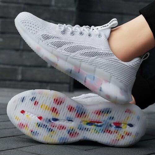 Luxury Brand Women Sneakers Comfortable Casual Shoes Lightweight Outdoor Flats Unisex Lovers Shoes Big Size 35-44 Fashion Shoes