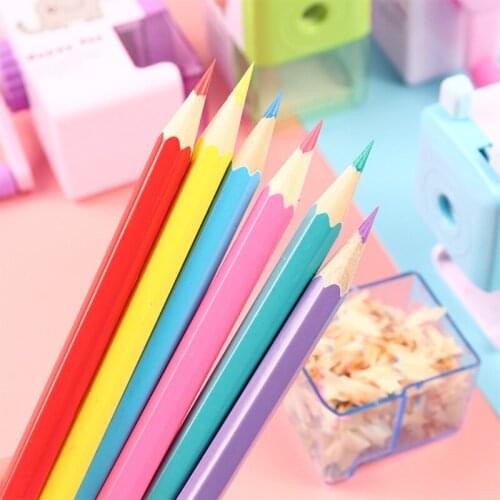 Cute Manual Pencil Sharpener Cartoon Bright Color Pencil Cutting Tool Recommended Age 3 Year Old+ for Home Office School