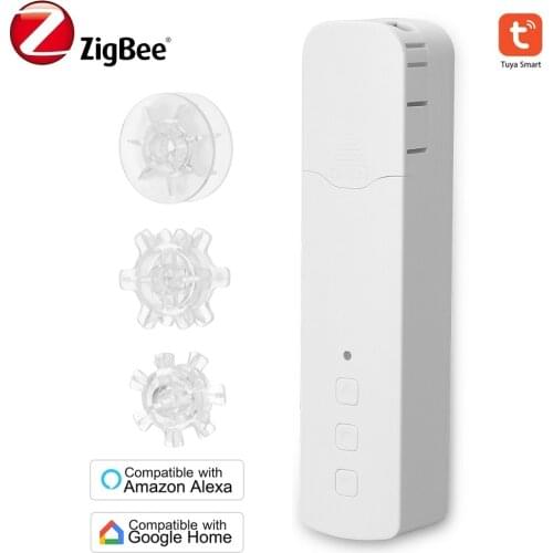 Tuya Zigbee Smart Pull Bead Curtain Motor Auto Motorized Curtain APP Remote Control Home Automation Support Alexa Google Home