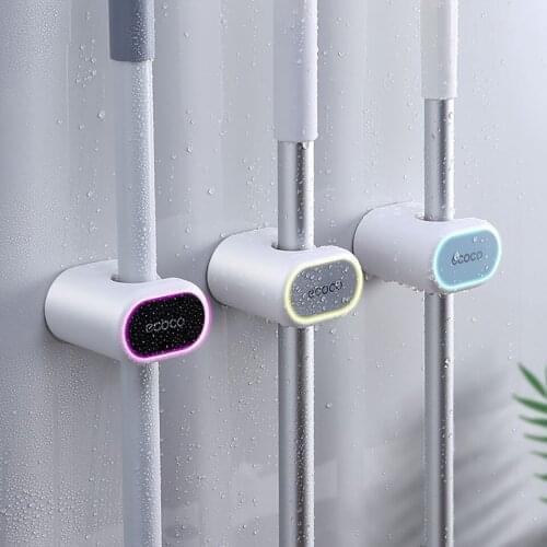 Ome Indoor Mop Hook Super Adhesive Force Endurance Wall Type Pendant Fixed Clip Broom Clip Artifact Storage Rack