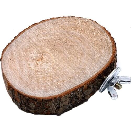 Pet Bird Parrot Chew Toy Wooden Hanging Swing Birdcage Parakeet Cockatiel Cages