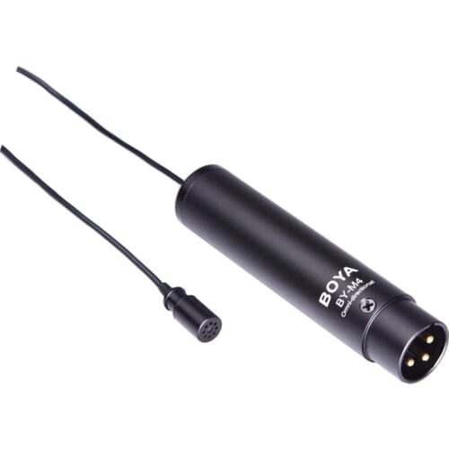BOYA BY-M4OD Lavalier Condenser Clip-On Omni-directional Microphone for Canon Sony Panasonic Camcorders Audio Recorders