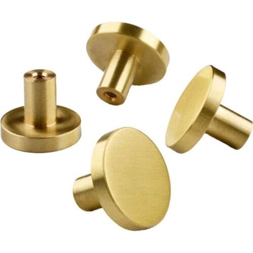 Brass Furniture Handle For Drawer Wardrobe Door Knob Handle Pulls Single Hole Dresser Bookcase Handles C7I1