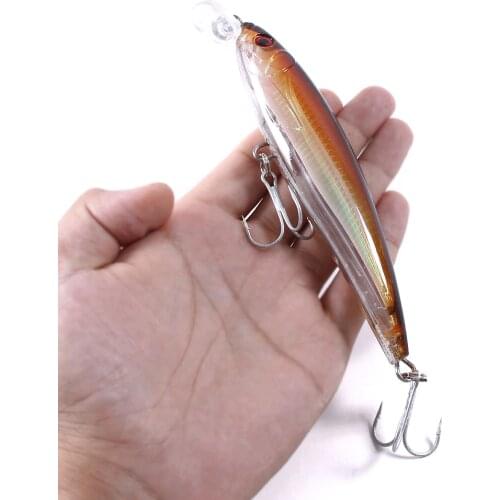 HENGJIA Big Minnow 16cm Fishing Lures 42g Deep Diving Long shot Hard Crankabits Wobblers with 2# Quality Hooks