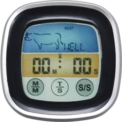 BBQ Oven Thermometer With Long Probe For Oven Meat Grill Digital Display -10 To 250 Degree Kitchen Barbecue Roast Tools