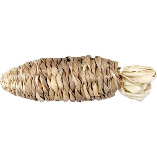 Amusing Rabbit Toy Relieve Boredom Multifunctional Eco-friendly Chinchilla Molar Toy Water Hyacinth Grass Carrot