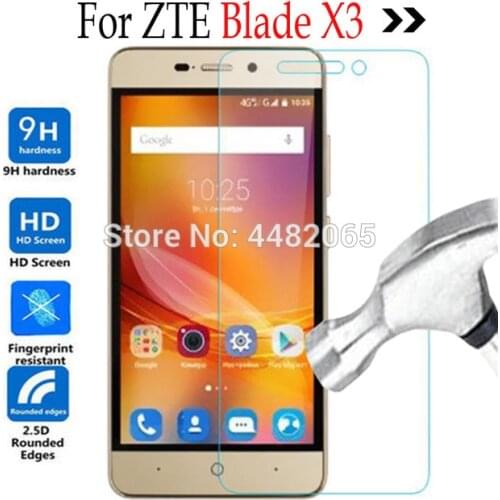 Blade X 3 Tempered Glass For ZTE Blade X3 A 452 LTE 4G Screen Protector Film For ZTE Blade A452 X3 X 3 T620 Phone Case cover 9h