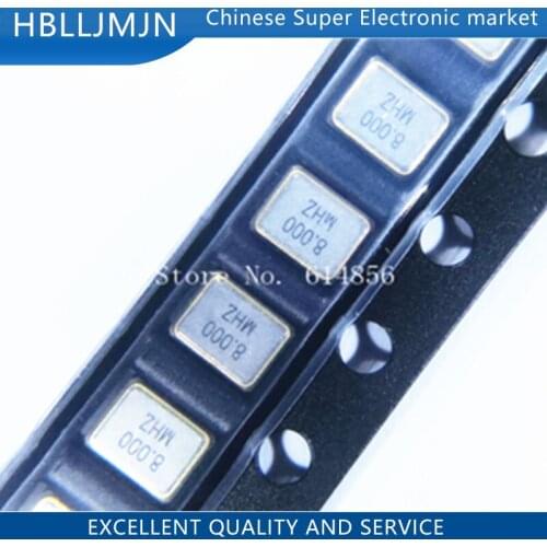 10pcs Passive patch crystal 3225 3.2*2.5mm 4 feet 8M 8MHZ 8.000MHZ 12PF 15PF 20PF resonator