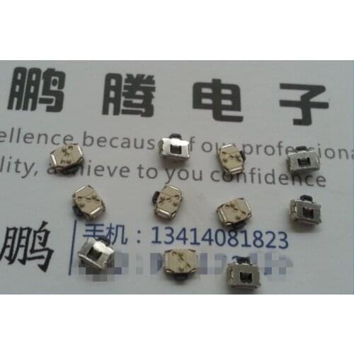 20PCS/lot South Korea Little Tortoise Button Switch 2-pin SMD internal sticker with fixed point mobile phone side button MP3