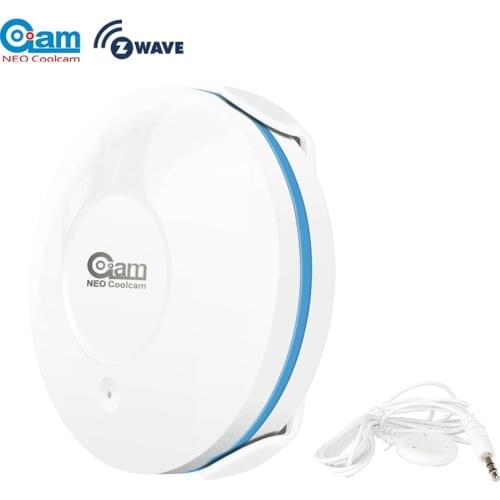 Coolcam Z Wave Flood Water Sensor Smart Home Automation ZWave Water Leak Sensor with Remote Probe Water Resistant EU 868.4MHZ
