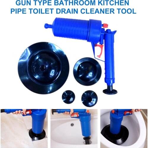 Toilet Dredge Plug Air Pump Blockage Remover Sewer Sinks Blocked Cleaning Tool Pipe Plunger Bathroom Drain Cleaners Kitchen Tool