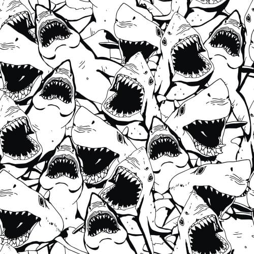 Shark Background Clear Stamps For DIY Scrapbooking Card Making Silicone Stamps Fun Decoration Supplies