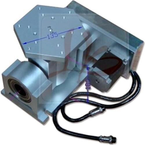 CNC 5 Axis A Type Rotary Axis T Chuck Type for CNC Router Milling Machine
