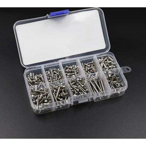 Rc Tool Stainless Steel Hex Screw Nut Set Screw Box For 1/10 Rc Crawler Car Defender Traxxas Trx4 Ford Bronco Tactical Unit