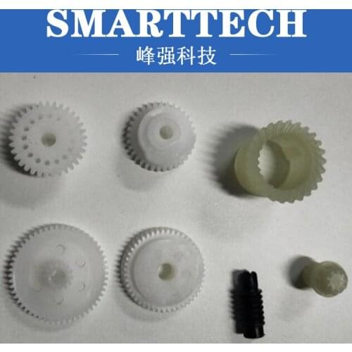 Custom micro plastic pa66 plastic worm gear for electric toy motor