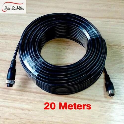 JanDeNing Electronic 3M/6M/10M/15M/20M 4p Aviation Connector Video Audio Extend Cable for CCTV Camera DVR