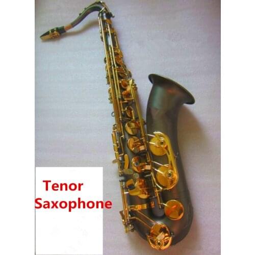 Best Tenor Saxophone Bb Flat Black Sax Golden Key Professional Mouthpiece Ligature Reed Neck Musical Instrument Accessorie