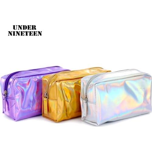 Under Nineteen New Waterproof Cosmetic Organizer Bag Case Large Capacity Make Up Storage Pouch Neceser Toiletry Wash Bag Custom