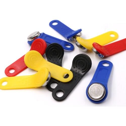 50PCS Rewritable Touch Memory TM Key Fob RW1990 Button Copy Card Waterproof Sauna Key UID Changeable