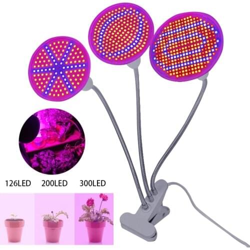 Full Spectrum Phyto Lamp 200 300 LED Plant Grow Light Indoor Flower Veg Growing Hydroponic Fitolamp Tent Box Lighting