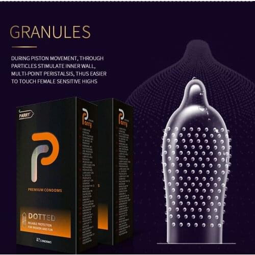 PARRY CONDOMS A Large Oily Skin-friendly Safe Condom With Protruding Surface That Stimulates Spike-shaped Particles