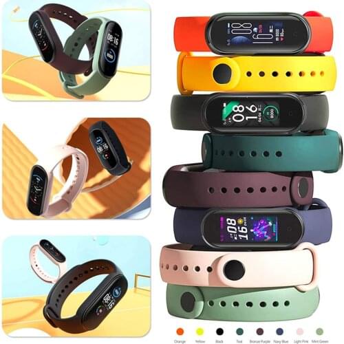 For Xiaomi Mi Band 6 5 strap Sport Replacement Wristband Strap MiBand 6 5 band4 Wrist Strap for Mi Band 4 3 Bracelet