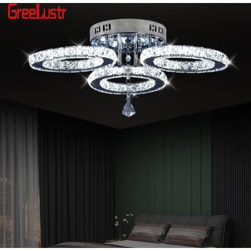 Modern led Ceiling Lamp Crystal Chandelier Pendant Lamparas De Techo lustre Luminaria Abajur Ceiling Lamps Bedroom light fixture