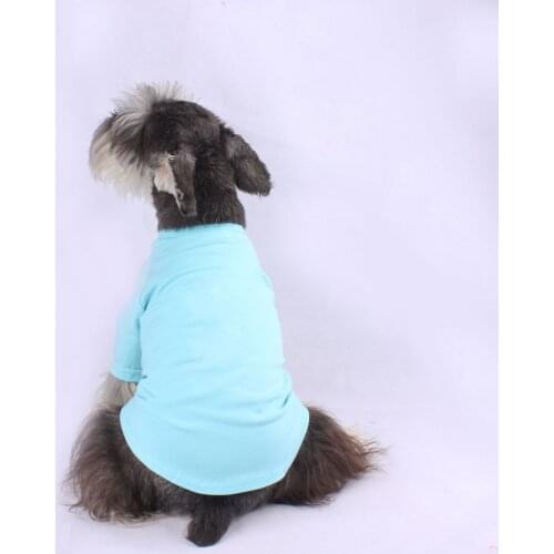 Leisure Korea Style Pet Dog Tshirts Schnauzer Clothes French Bulldog Vest Summer Dogs Pets Clothing A197