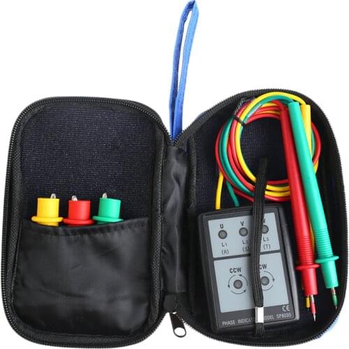 Smart Digital LED Three 3 Phase Rotation with LED Indicator Tester Detector Meter 20-400Hz SP8030