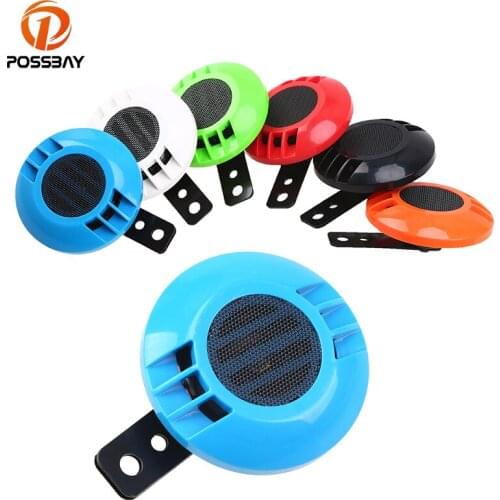 POSSBAY 1PC Universal 12V Iron Electric Vehicle Truck Motorcycle Classic Air Horn Loud Tone Sound 110db Waterproof Trumpet Bell