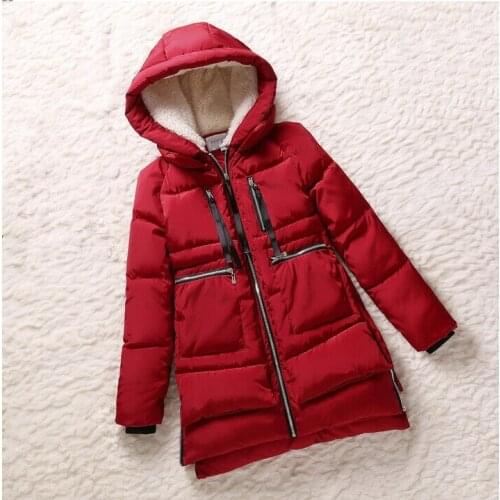 Winter 2020 New Women Wadded Jacket Red Female Outerwear Plus Size 5XL Thickening Casual Down Cotton Wadded Coat Women Parkas