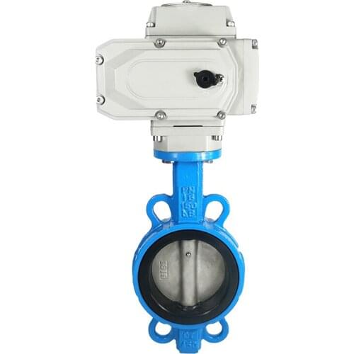 1.6 Mpa Stainless steel Electric butterfly valve D971X-16Q wafer valve stainless steel DN50 65 80 100 150 200 300
