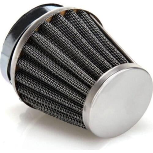 1 PCS Motorcycle 54mm Tapered Chrome Pod Air Intake Air Filters Clean Hose Clamp Trim