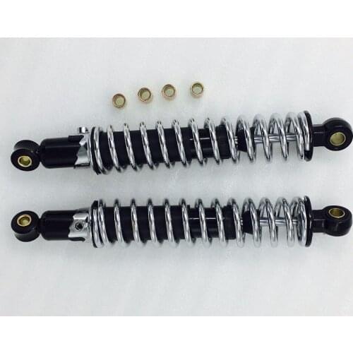 12.5'' 325mm 7mm spring Motorcycle Shock Absorbers for CB400 VF750 FZX750 XJR400 XJR1200 XJR1300 suzuki VS800 black+silver