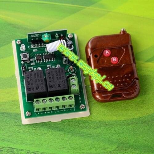 DC12V 2CH RF wireless motor 12v dc learning code wireless light switch 12v door lock electronic
