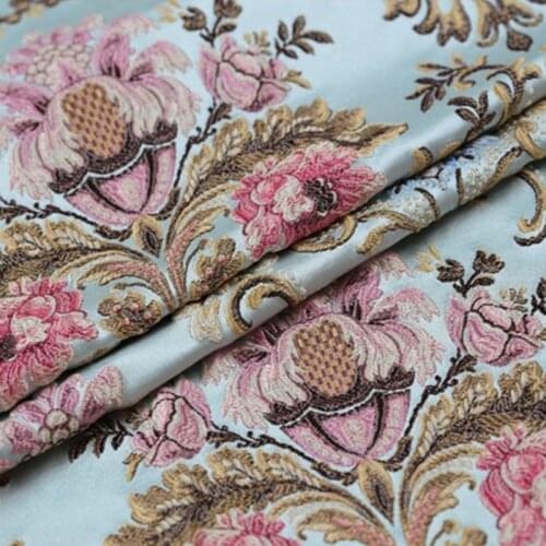 145cm width Europe and the United States big thick solid high-grade yarn-dyed jacquard dress fabrics DIY manual cloth coat