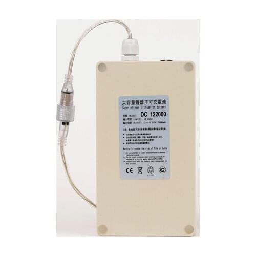 2pack/lot MasterFire Waterproof DC 12V 20000mah Capacity Rechargeable Li-ion Battery Lithium-ion Batteries Pack for CCTV Camera