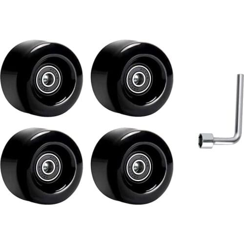 HOT 4 Pcs Skateboard Wheels Set 58Mm X 32Mm,82A Quad Roller Skate Wheels with Bearings,Double-Row Roller Skating Accessories